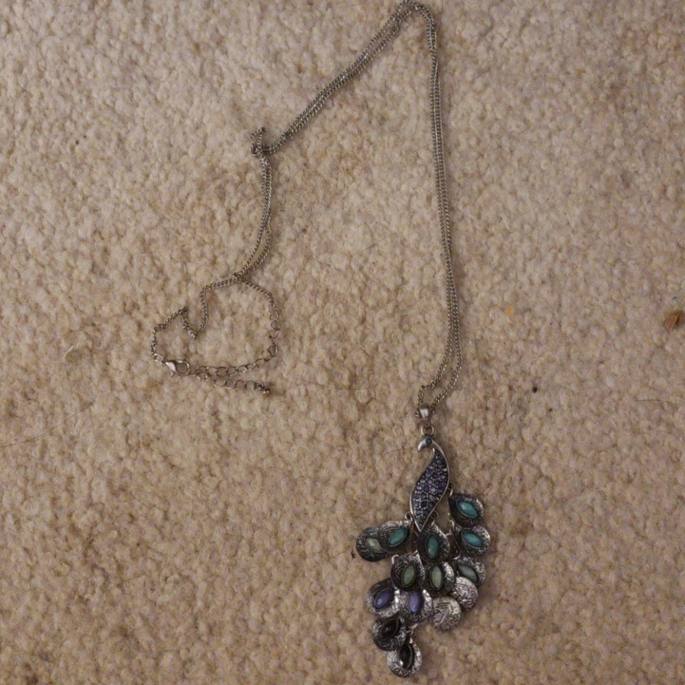 Peacock necklace